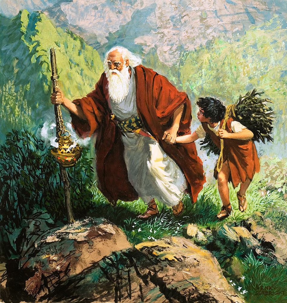 Abraham is ordered by God to sacrifice his son